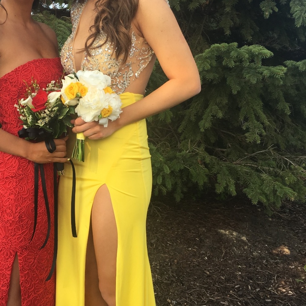 Yellow formal dress